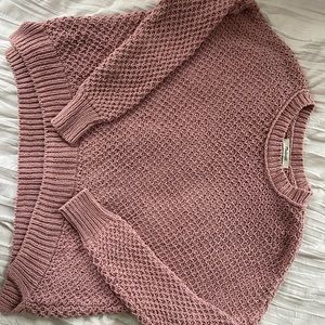 Madewell Blush Pink Crochet Sweater 🤍